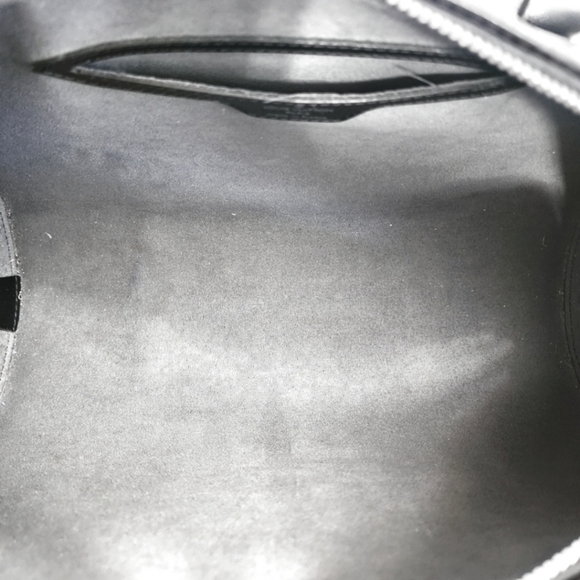 MI 1025 Authentic noir epi leather Louis Vuitton soufflot bag with pouch - Picture 9 of 12